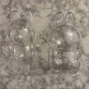 Bundle of 2 acrylic labubu hard cases